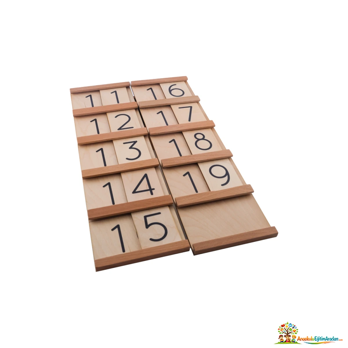 Montessori Seguin 10-19 Ahşap – Onluk Sistem ve Sayı Oluşturma Materyali SGU-563