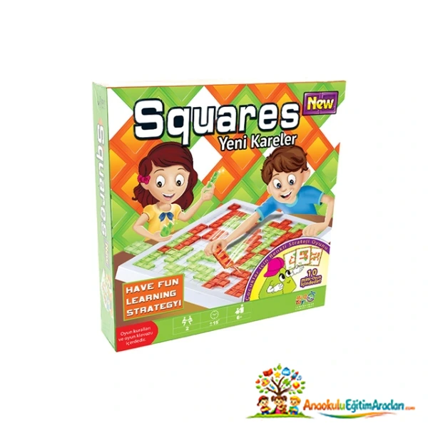 Squares New Strateji ve Şekil Oyunu 88 Parça – 6+ Yaş
