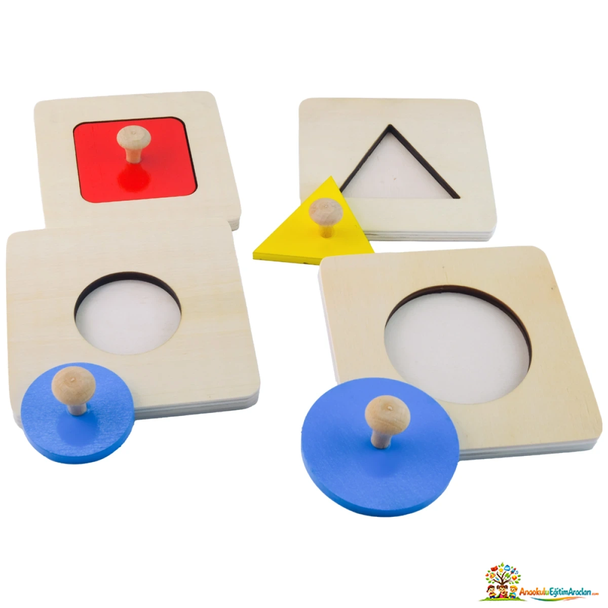 Montessori Tekli Puzzle Set – Erken Dönem Eşleştirme ve Yerleştirme Materyali TPS-539