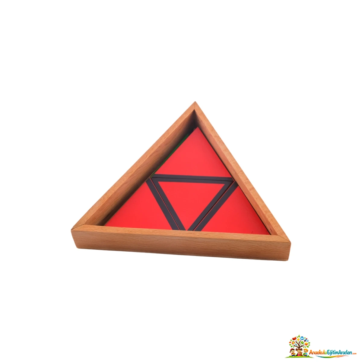 Montessori Yapıcı Üçgenler Set 3 – Geometrik Şekil Oluşturma Materyali YUT-583