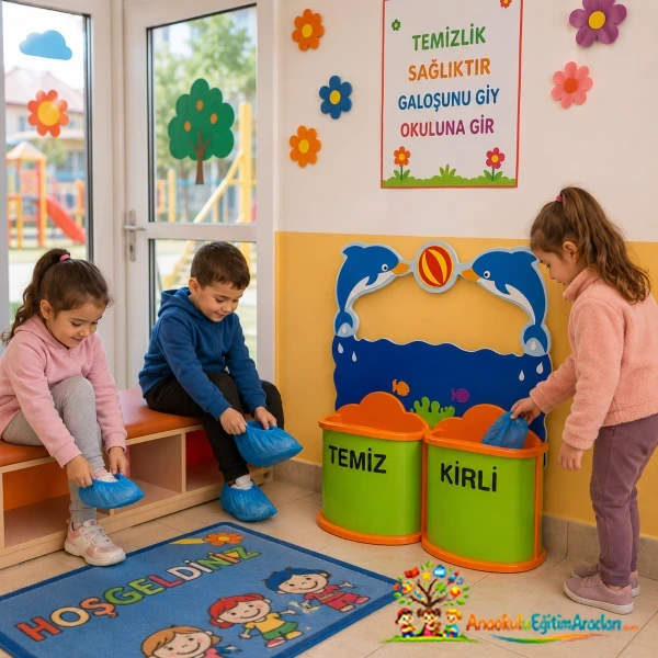 Yunus Figürlü Ahşap Galoşluk