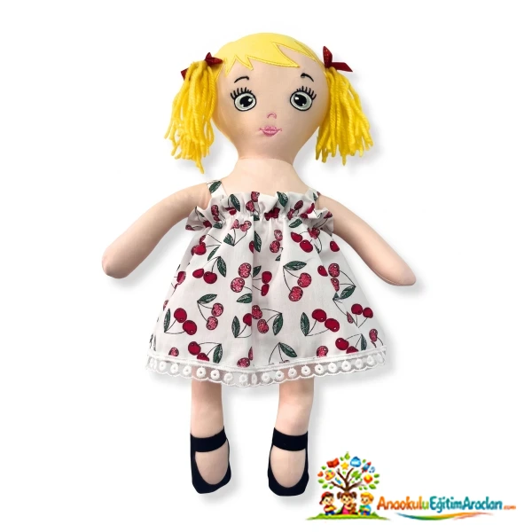 Zeynep Oyuncak Bez Bebek 41 cm – Elyaf Dolgulu Oyuncak Bebek